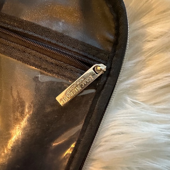 ISAAC MIZRAHI•Black & White Animal Print Makeup Bag - Picture 8 of 17